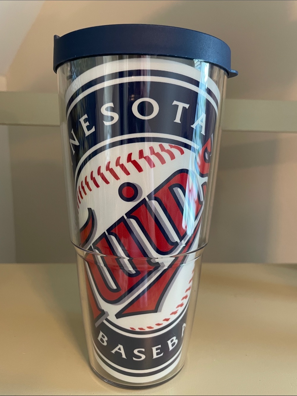 Tervis Tumbler licensed Minnesota Twins Navy Blue Red Baseball with lid 24 oz